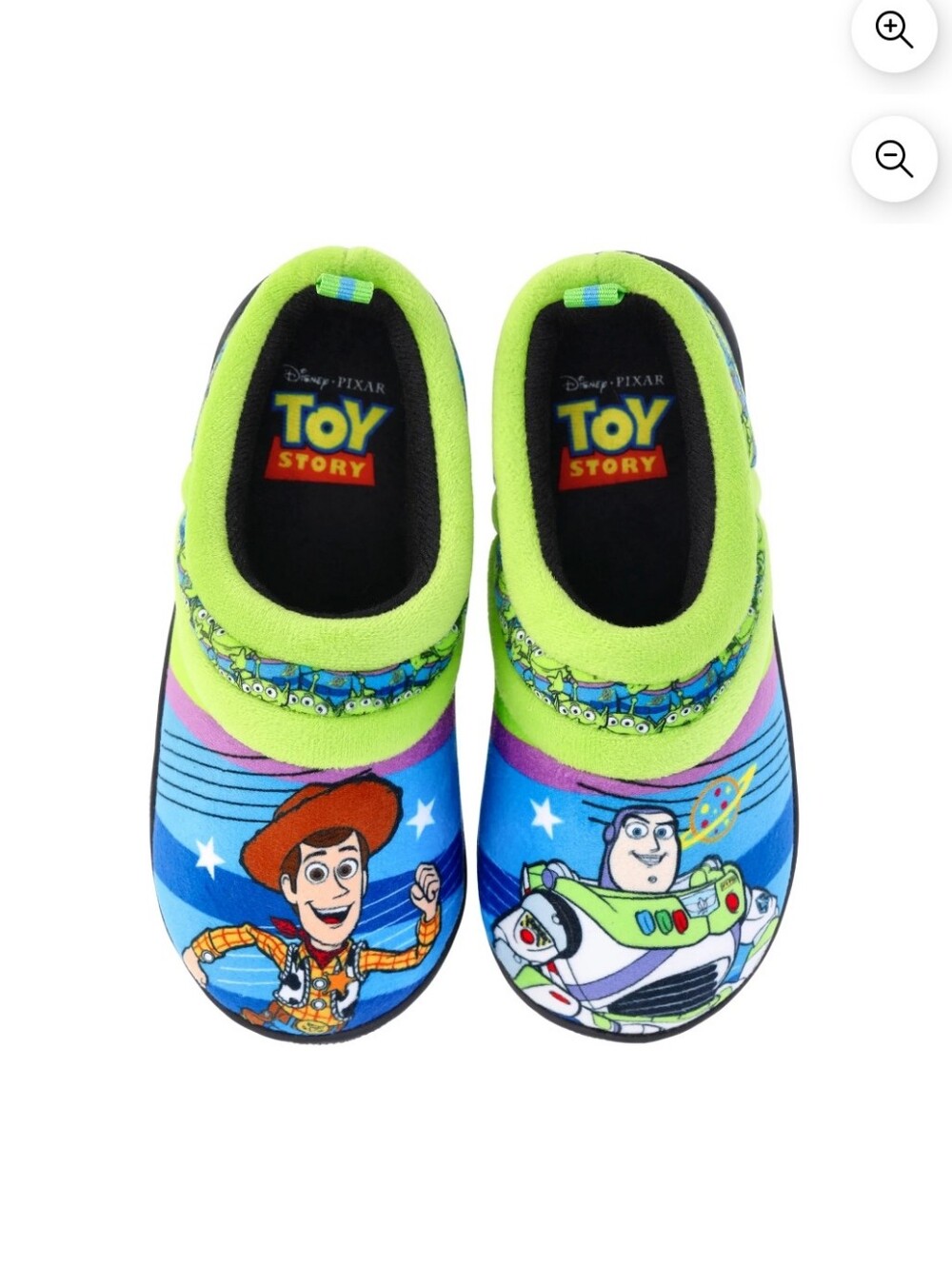 Disney Pixar Toy Story Woody and Buzz Toddler Boy Hard Bottom Slipper Shoes 5/6